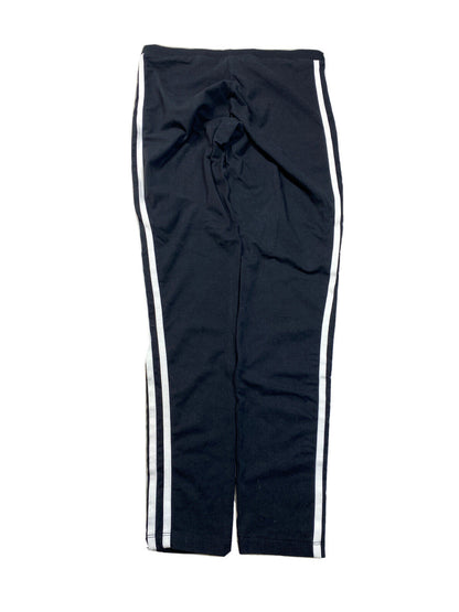 Adidas Women's Black/White 3 Stripes Cotton Leggings - S
