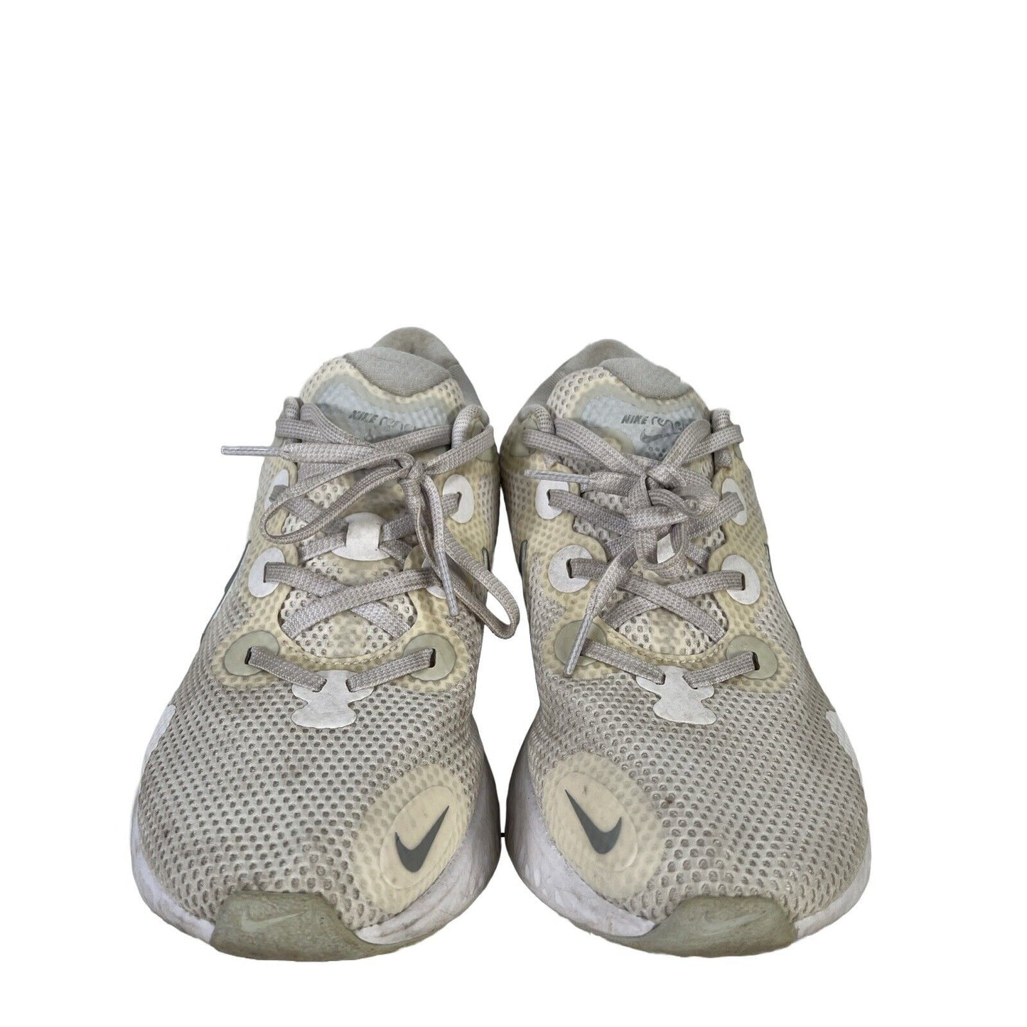 Nike Zapatillas deportivas con cordones Renew Run para mujer, color blanco, 9,5