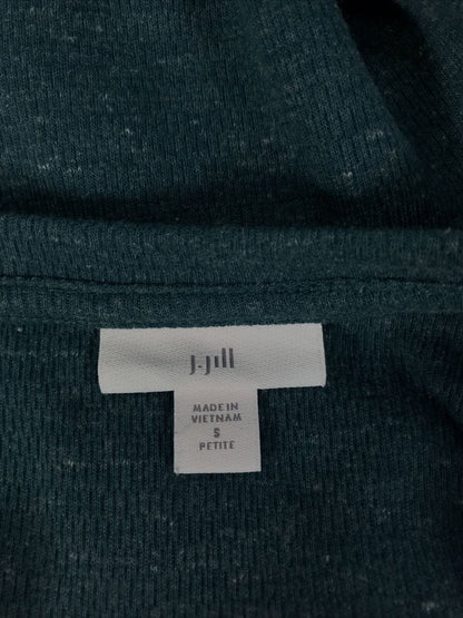 J.Jill Women's Blue 3/4 Sleeve Casual Pullover Sweater Sz Petite S