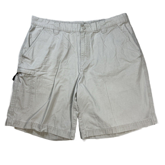 Columbia Men's Beige Cotton Cargo Shorts - 36