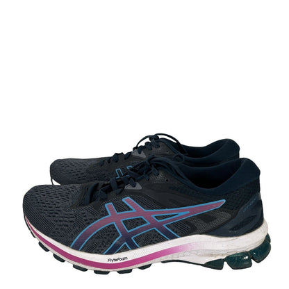 Asics Women's Blue Lace Up GT-1000 Running Shoes - 8.5