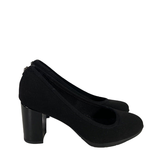 Anne Klein Women's Black iflex Carole Slip On Block Heels - 6M