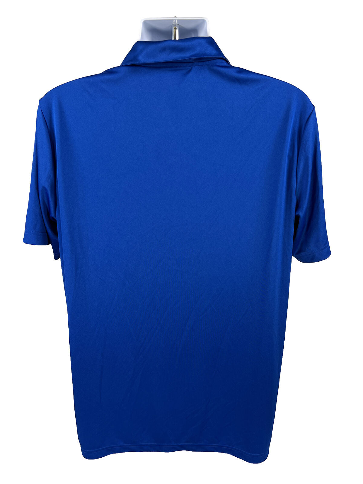 adidas Men's Blue Short Sleeve Polyester Golf Polo Shirt - L