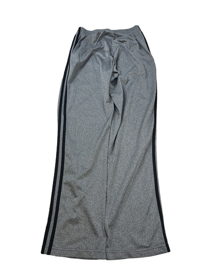 Adidas Pantalones deportivos Essential 3 rayas grises para hombre - S