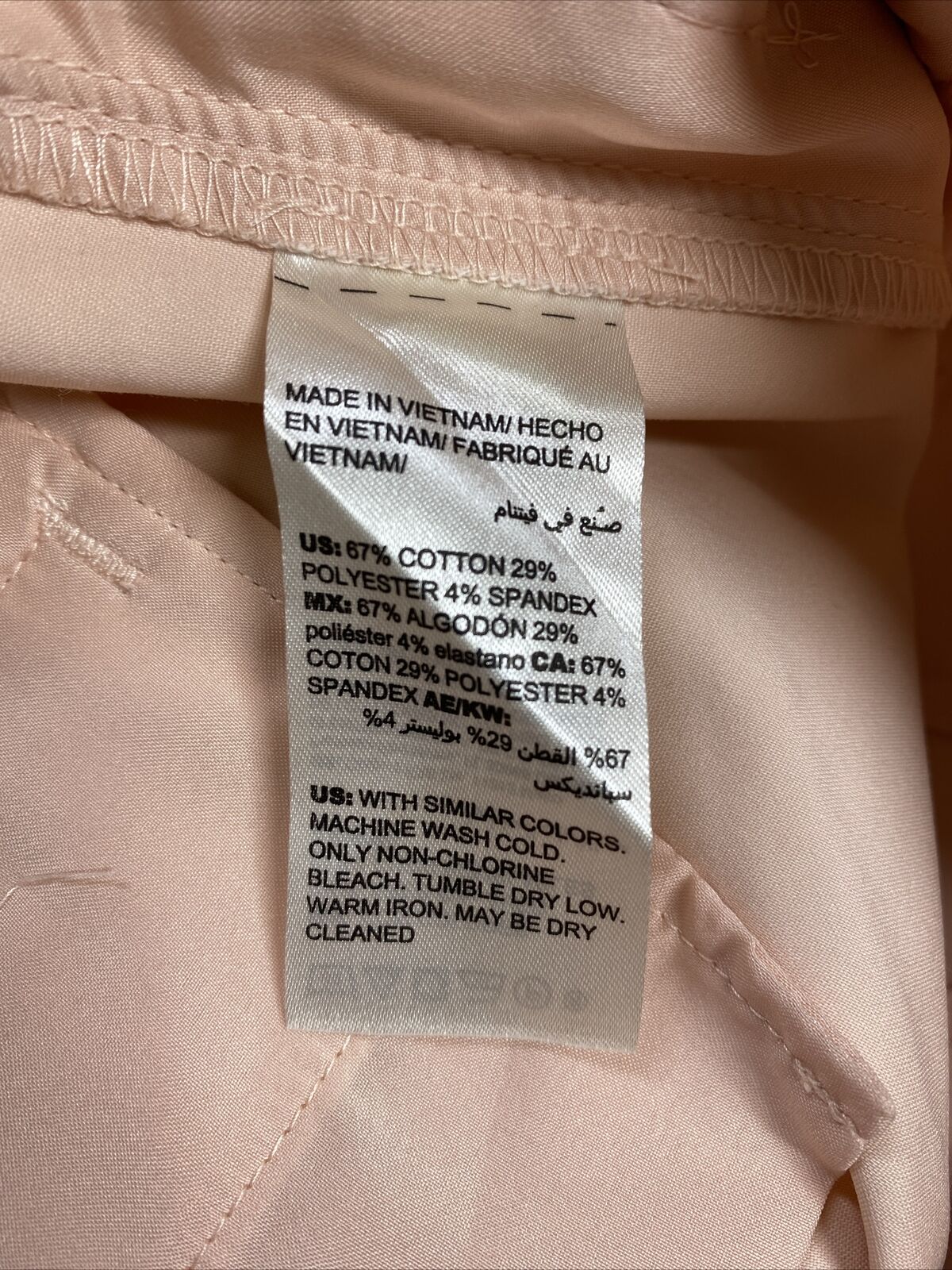 NUEVOS pantalones cortos elásticos de 5 pulgadas en color melocotón rosa para mujer de White House Black Market - 4