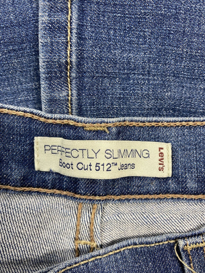 Levi's Women's Light Wash Slimming 512 Boot Cut Jeans - 6 Short