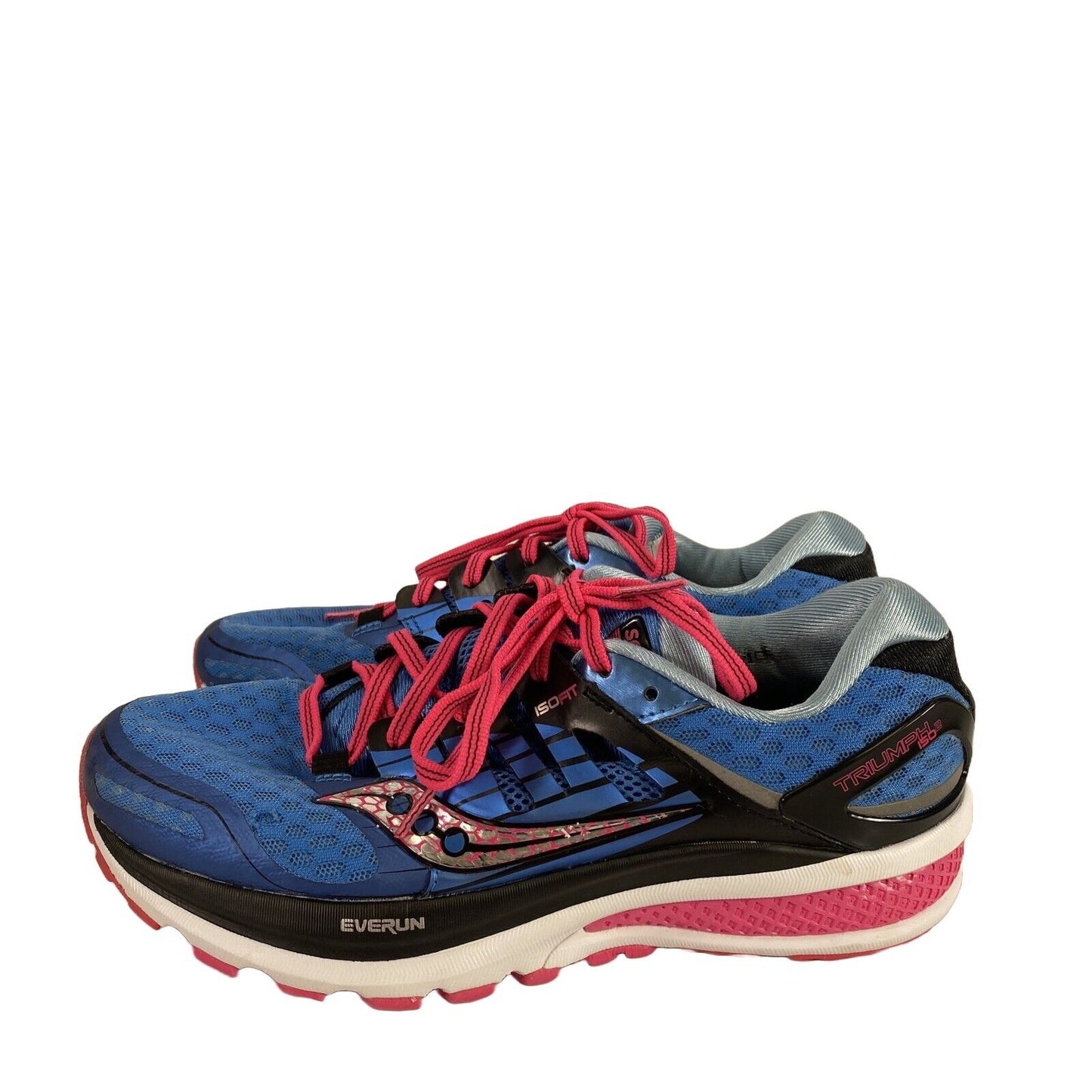 Saucony 150 Women's Blue Everun Lace Up Athletic Running Shoes - 8