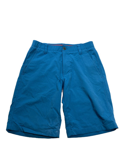 Under Armour Pantalones cortos chinos de golf HeatGear Tech azules para hombre - 32