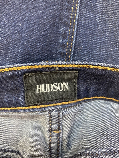 Hudson Femme Délavé Foncé Barbara High Rise Super Skinny Jeans Sz 26