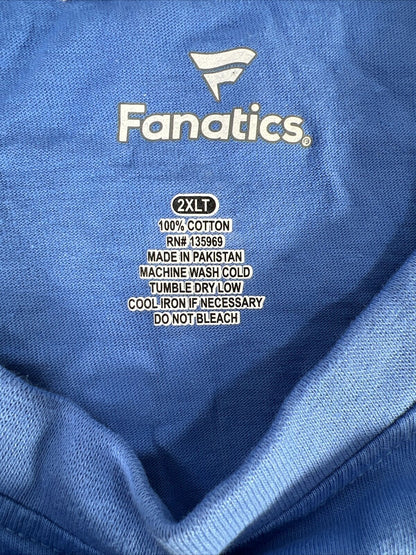Fanatics Mens Blue Detroit Lions 97 Hutchinson Short Sleeve T-Shirt -2XLT