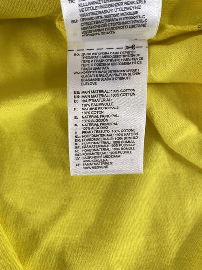 Adidas Neo Men's Neon Yellow Change The Tide Short Sleeve T-Shirt - 2XL
