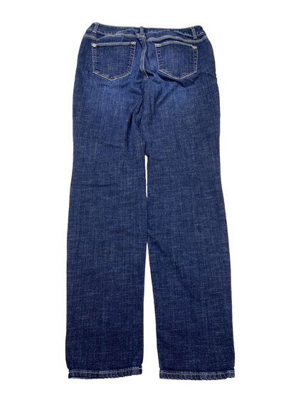Chico's Women's Dark Wash Blue Denim Platinum Tapered Jeans - 0.5/US 6