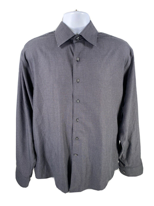 Cutter &amp; Buck Camisa casual con botones de manga larga negra para hombre - L