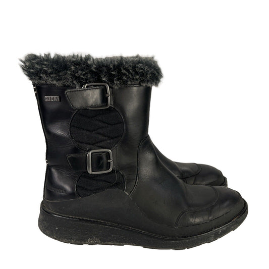 Merrell Women's Black Leather Tremblant Ezra Waterproof Boots - 7.5