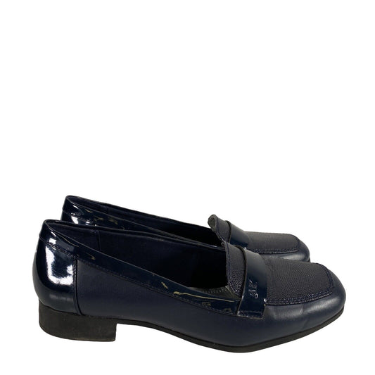 Anne Klein Women's Navy Blue Vittorio Slip On Loafers Flats - 7.5 M