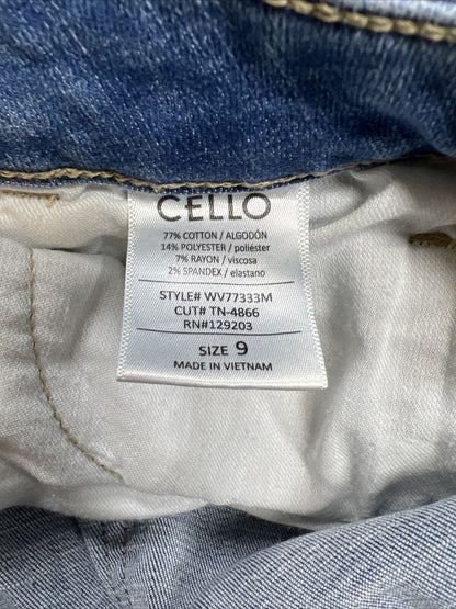 Cello Women's Light Wash Distressed Skinny Jeans - 9