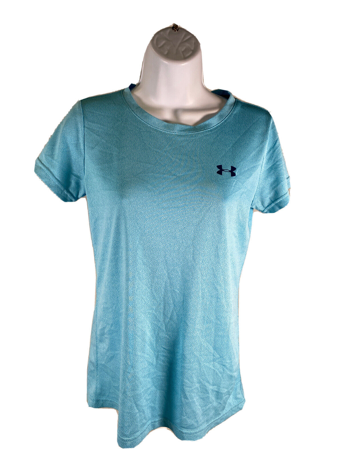 Under Armour Women's Blue Short Sleeve HeatGear Athletic Shirt Sz XS