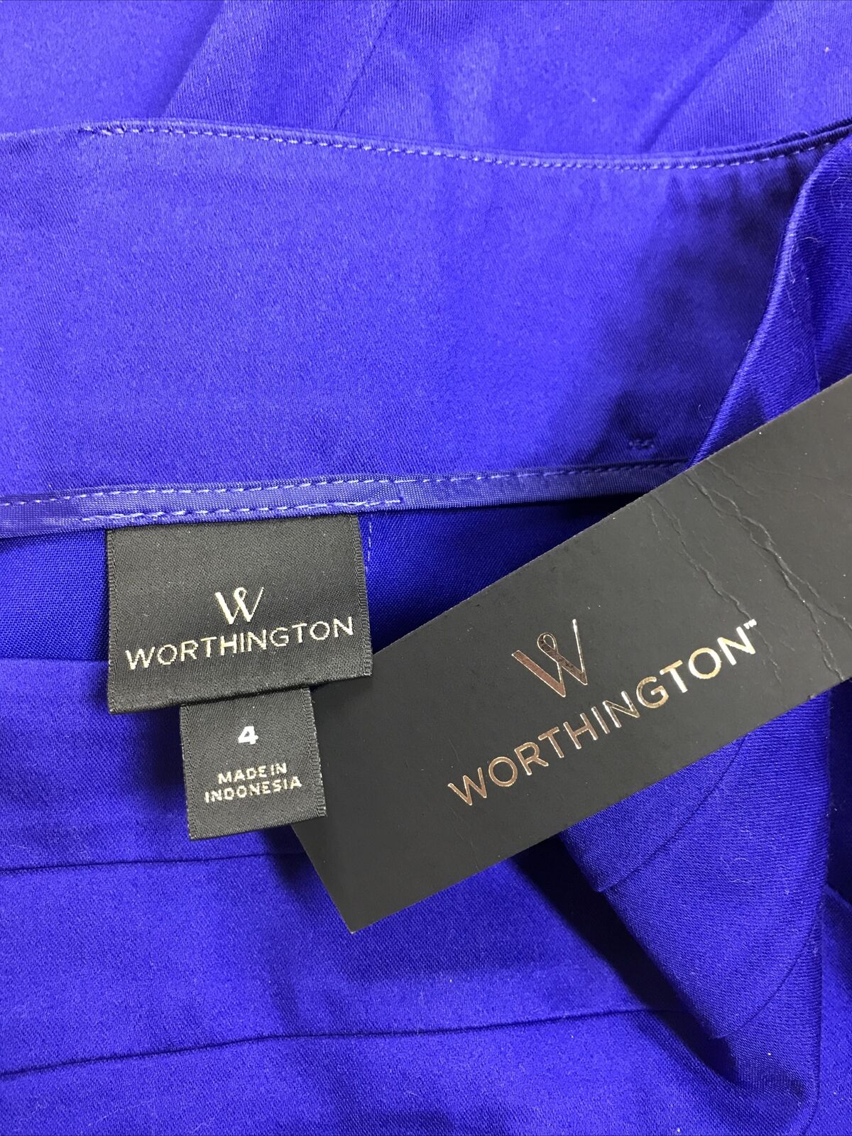 NEW Worthington Women's Blue Knee Length Pencil Skirt - 4