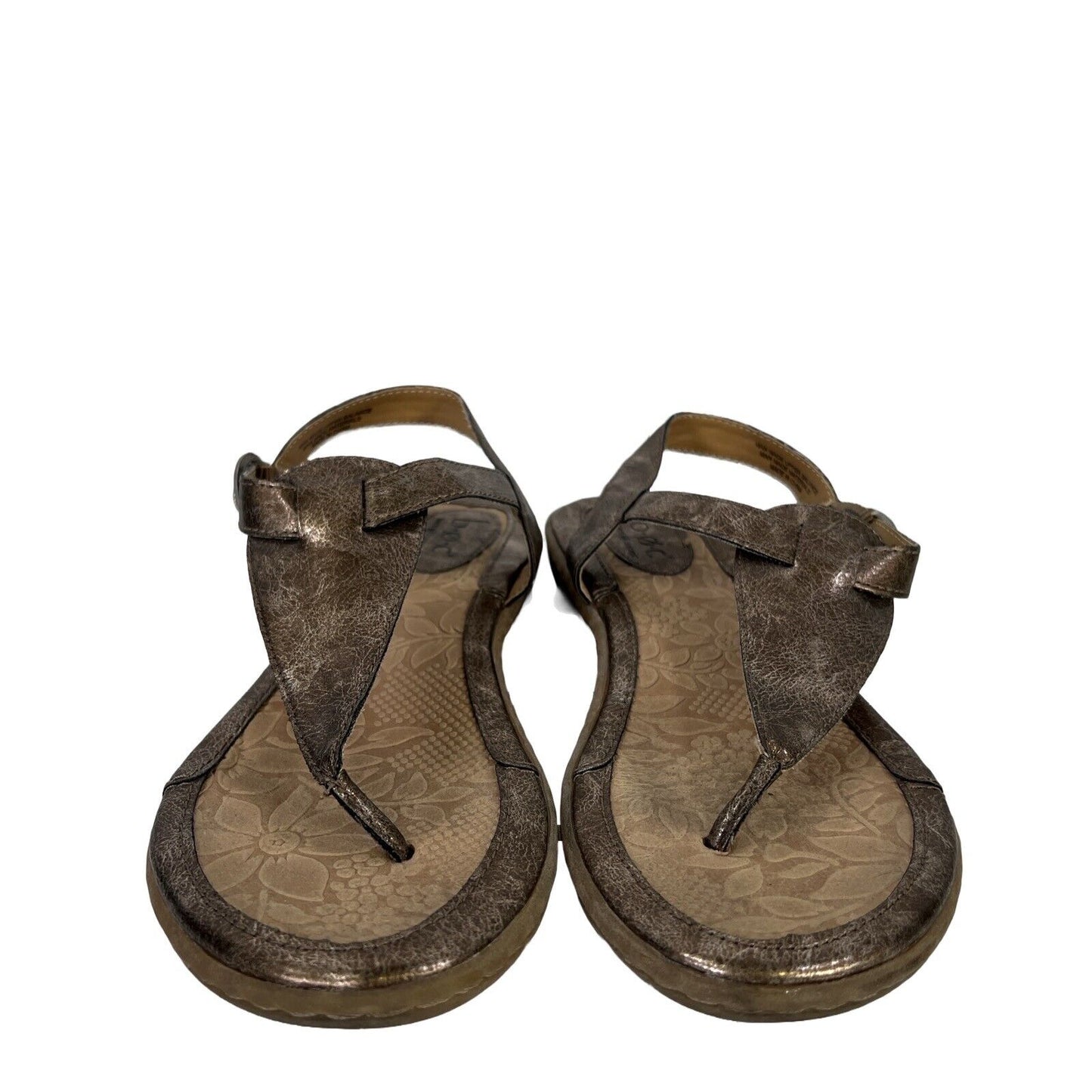 BOC Sandalias con tiras metálicas color bronce para mujer - 7