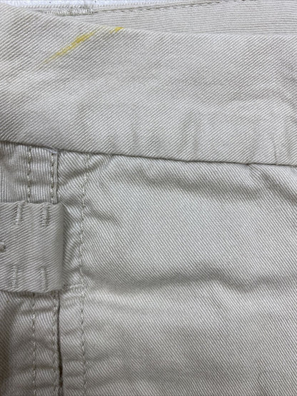 NEW Ruff Hewn Women's Beige Cotton Cropped Stretch Pants - 8