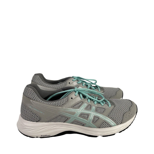 Asics Women's Gray/Blue Gel-Contend 5 Lace Up Athletic Sneakers - 11