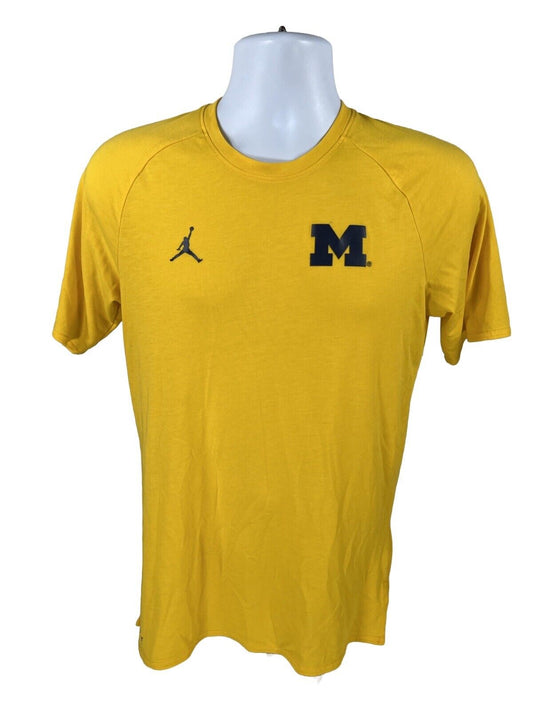 Air Jordan Men's Yellow University of Michigan Athletic Shirt - M