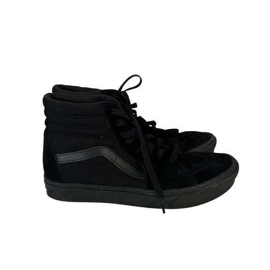 Vans Men's Black Suede Lace Up High Top Sneakers - 11