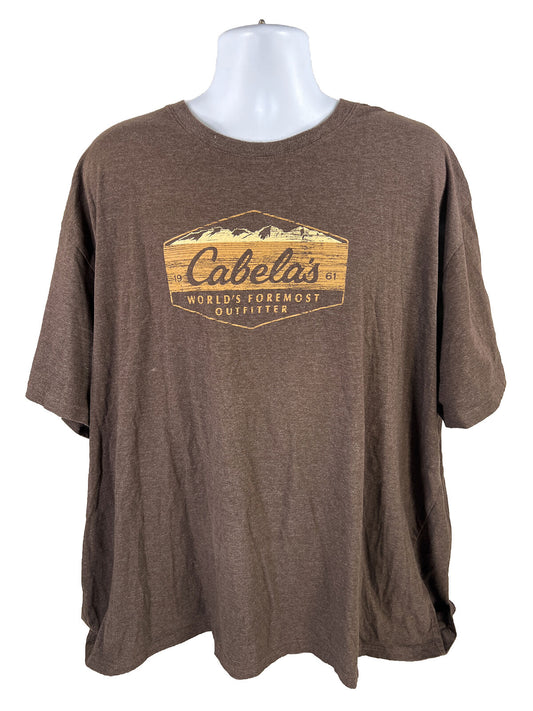 Cabela's Men's Brown Short Sleeve Cotton T-Shirt - 4XL