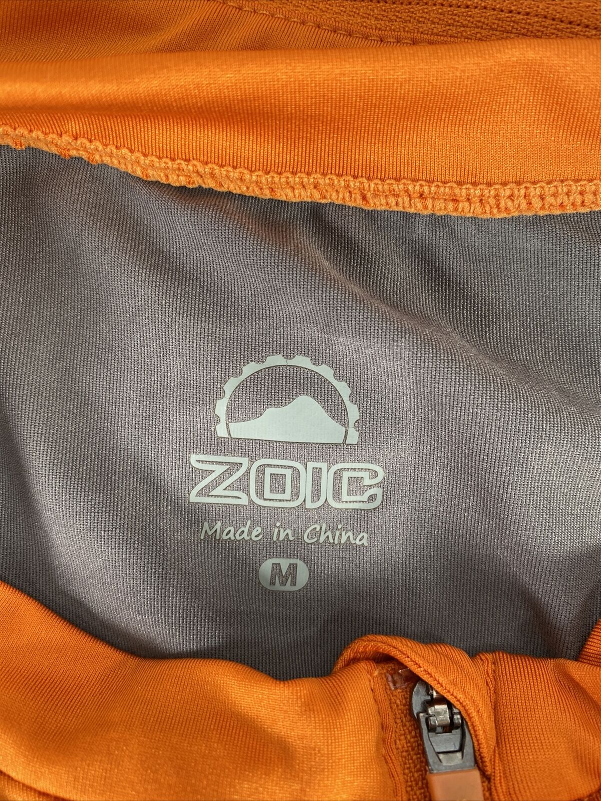 Zoic Women's Orange Polyester 1/2 Zip Cycling Shirt Jersey - M