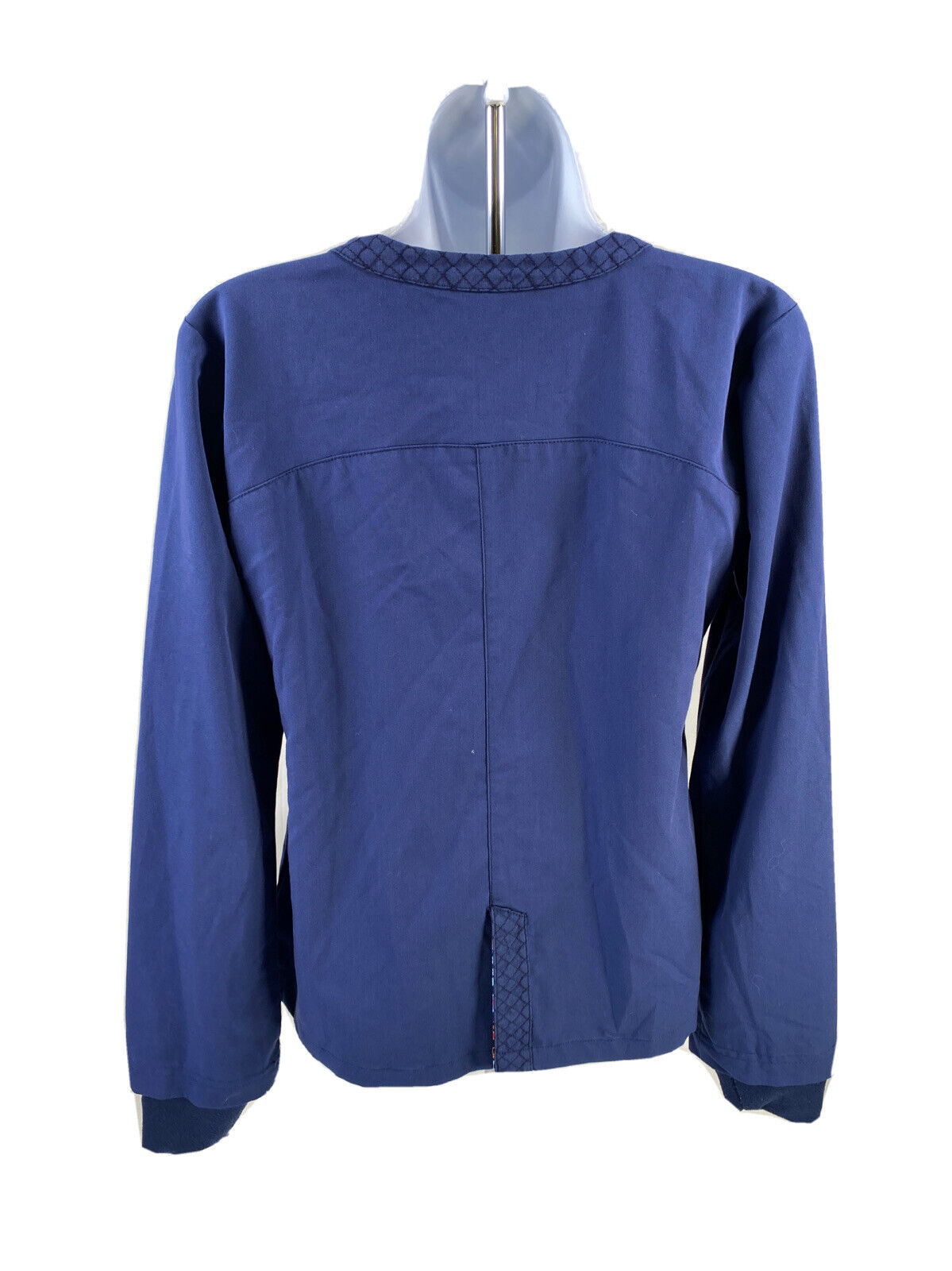 Vera Bradley Women's Navy Blue Full Zip Scrub Top Jacket - XS