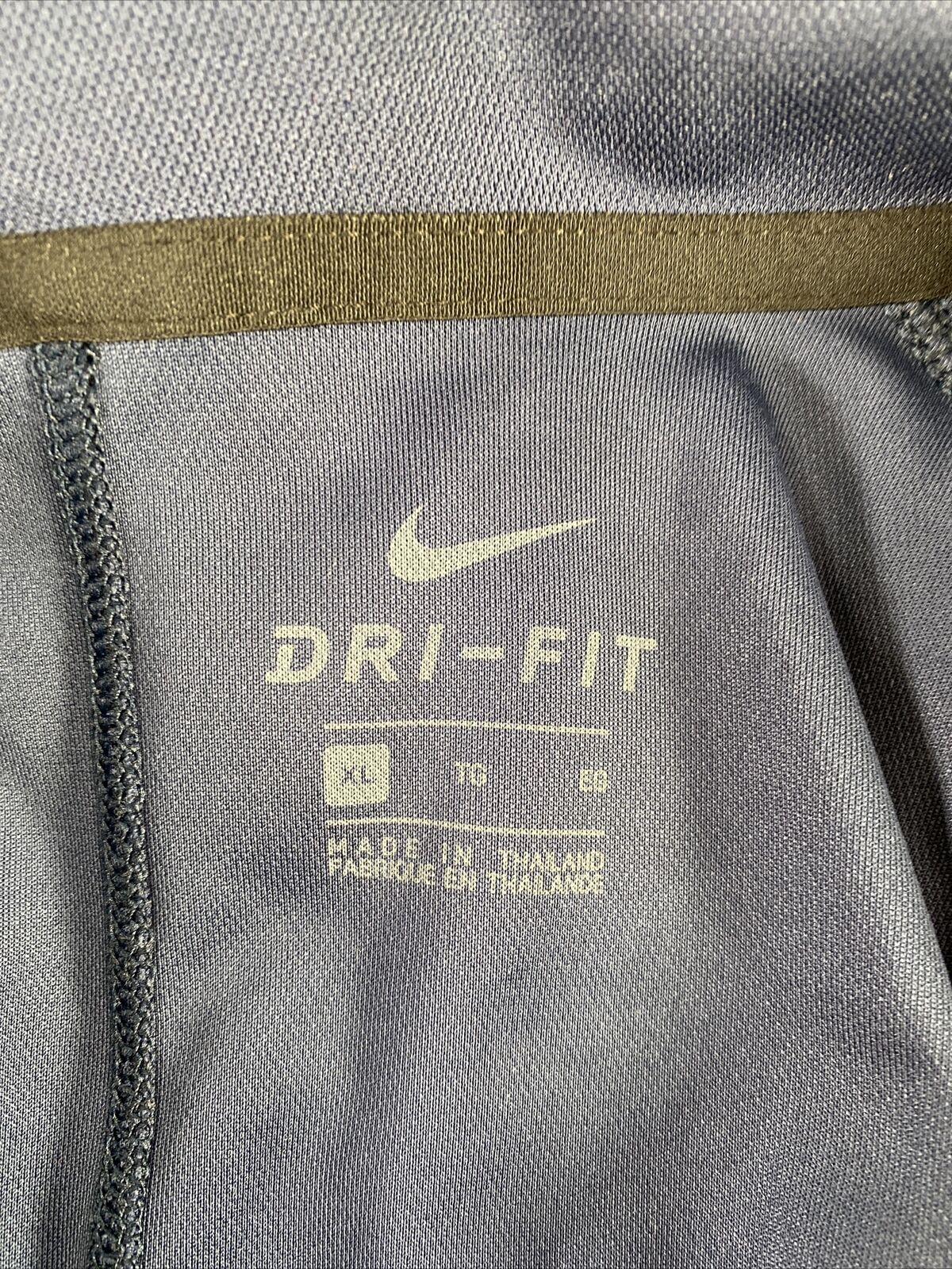 Nike Men's Blue Dri-Fit Short Sleeve Athletic Polo Shirt - XL
