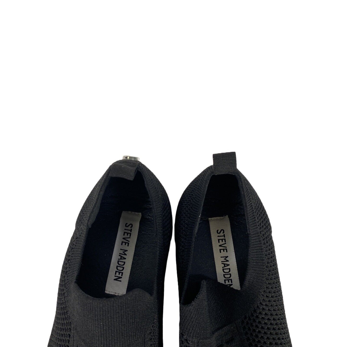 Steve Madden Women's Black Mesh Daray Slip On Sneakers Shoes - 7.5