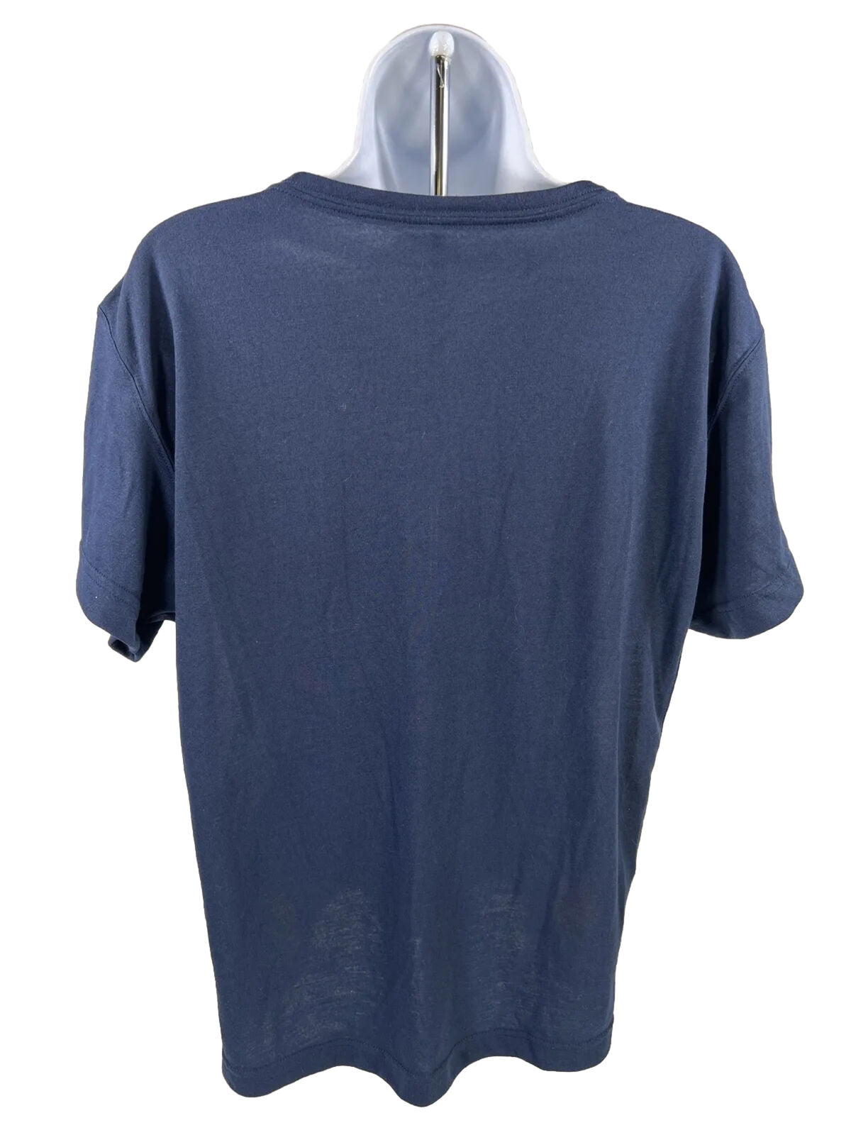 Nike Women's Blue Short Sleeve Dri-Fit University of Michigan T-Shirt - L