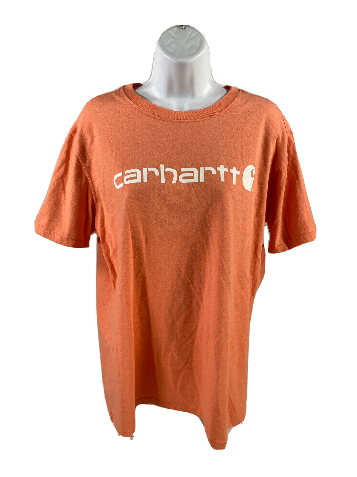 Carhartt Women's Pink Coral Short Sleeve Original Fit Cotton T-Shirt - L