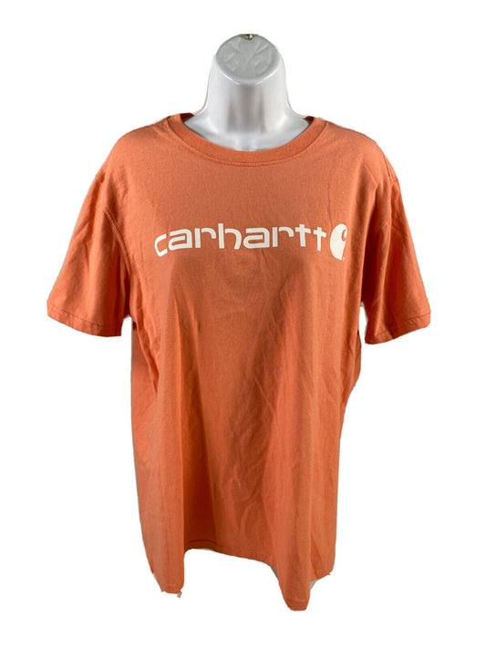 Carhartt Women's Pink Coral Short Sleeve Original Fit Cotton T-Shirt - L