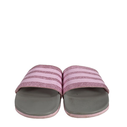 Adidas Sandalias Adilette Slide de mujer de color rosa metálico - 6