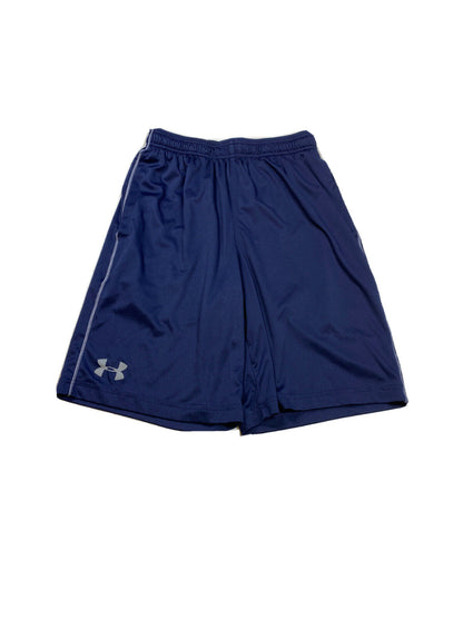 Under Armour Men's Navy Blue Polyester Basketball Shorts - S