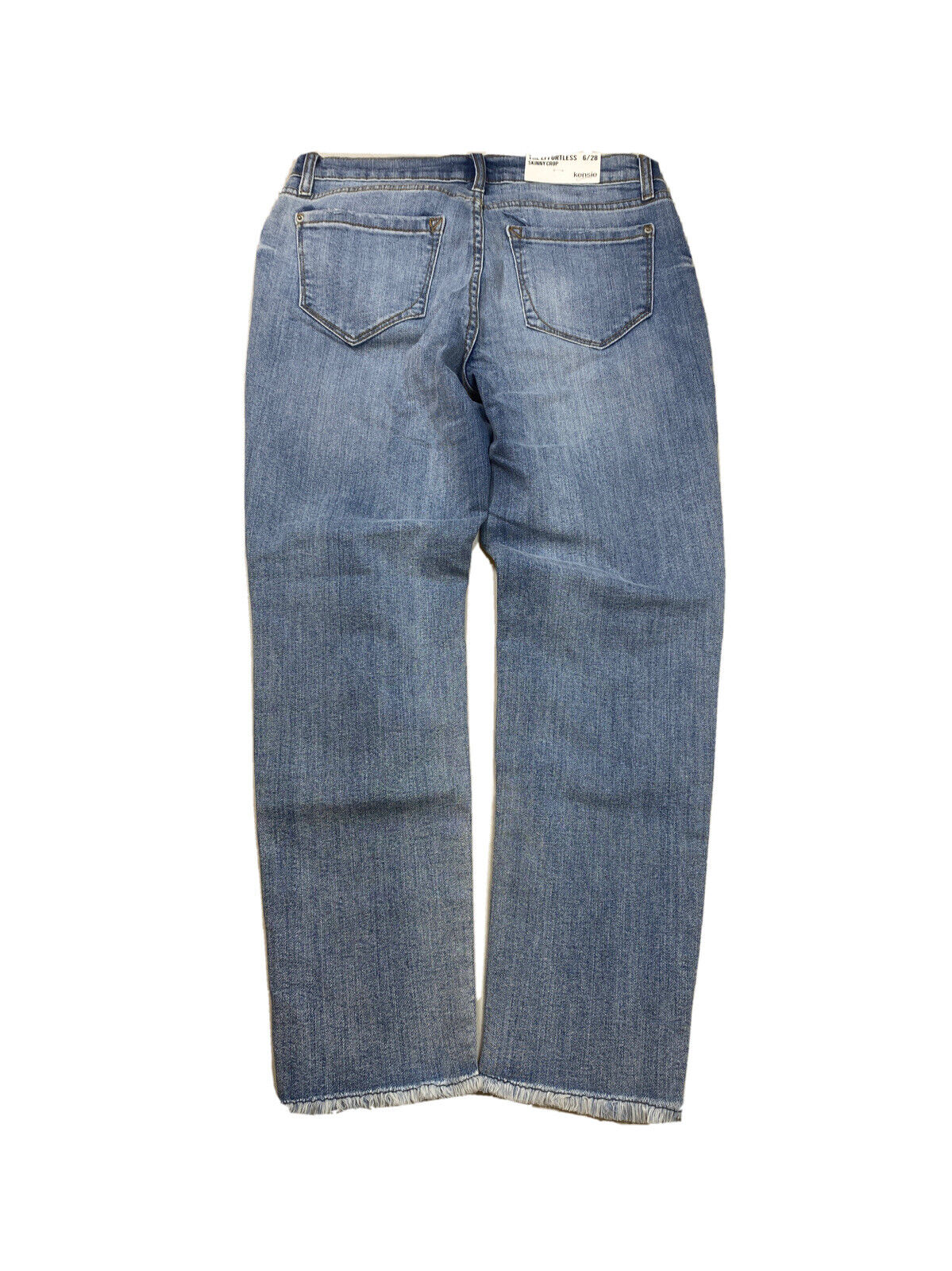 NEW Kensie Women's Light Wash Effortless Skinny Crop Jeans - 6/28