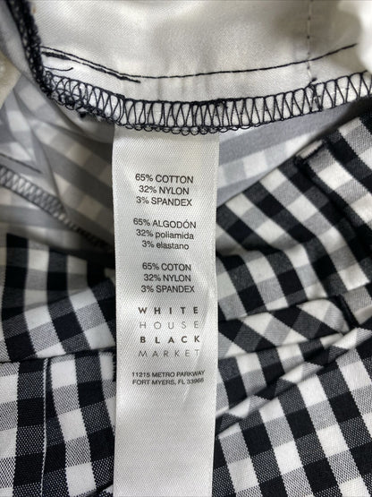 NEW White House Black Market Women's Black/White Stretch 5 in Shorts - 4