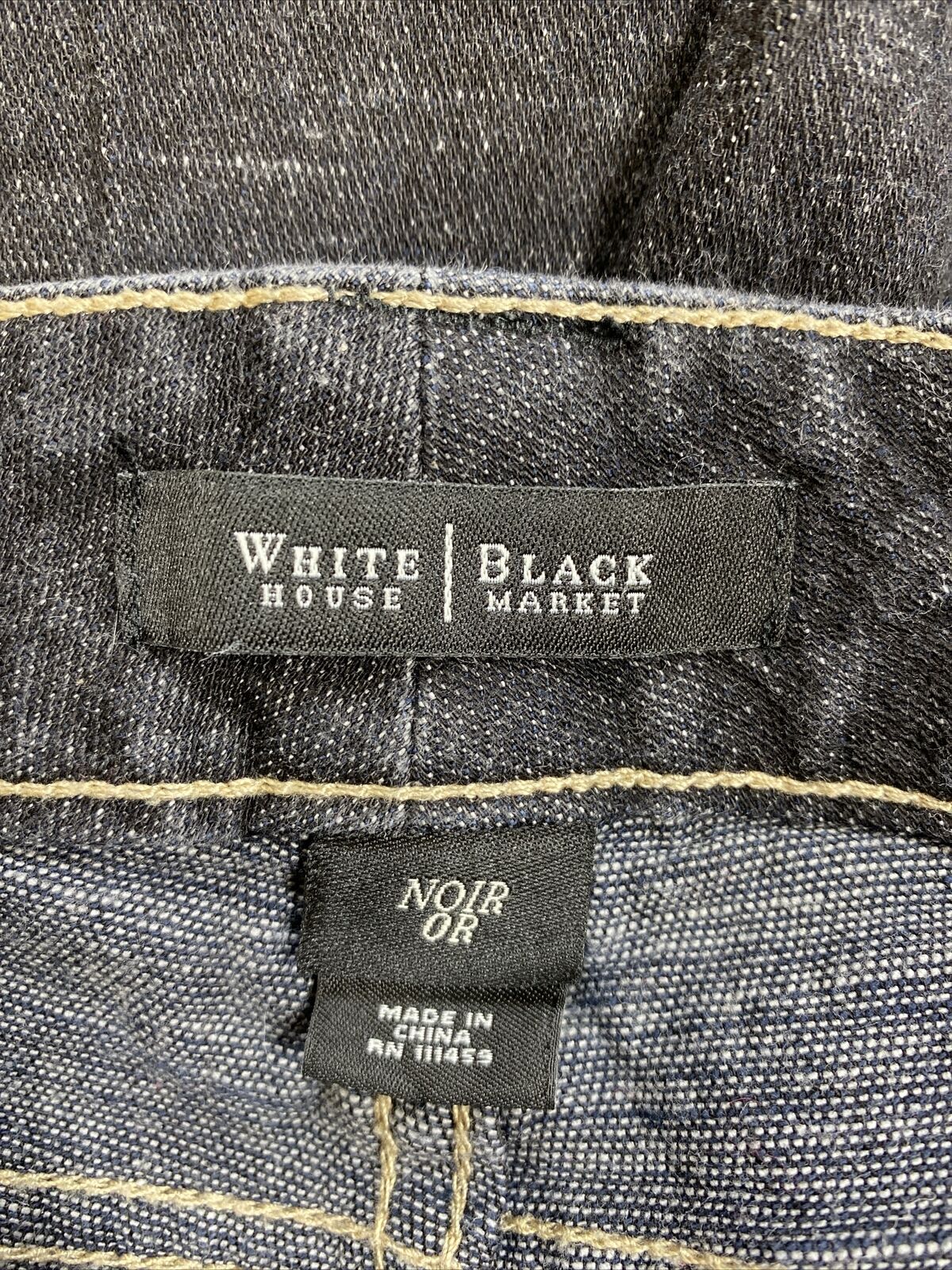White House Black Market Women's Black Noir Bootcut Jeans - 0R