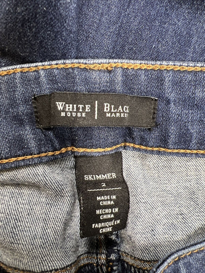 White House Black Market Women's Medium Wash Skimmer Jeans - 2