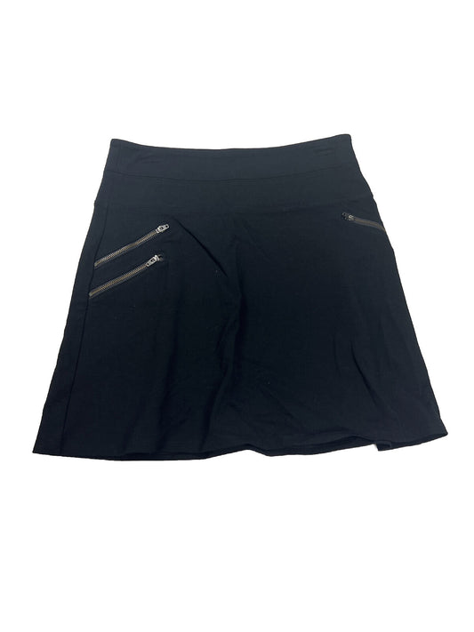 Athleta Women's Black Ponte Moto Stretch Short Skirt - 6