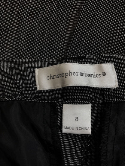 NEW Christopher & Banks Women's Gray Comfort Straight Dress Pants - 8