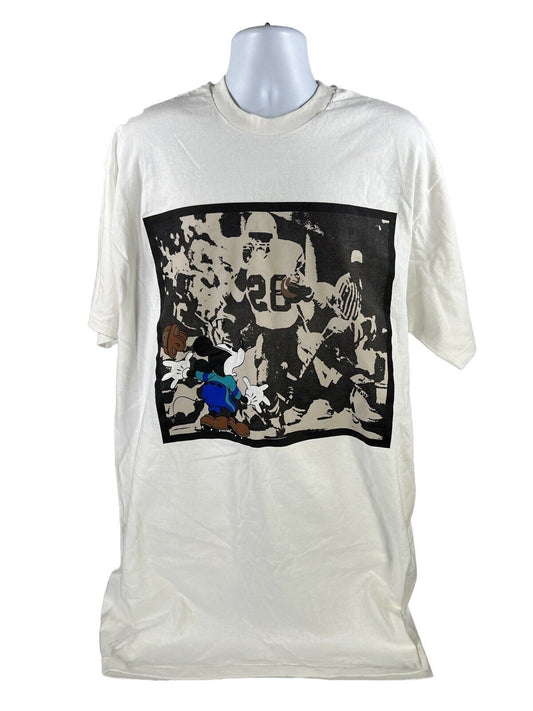NUEVO The Disney Store Camiseta unisex blanca de Mickey Football 90's Talla única
