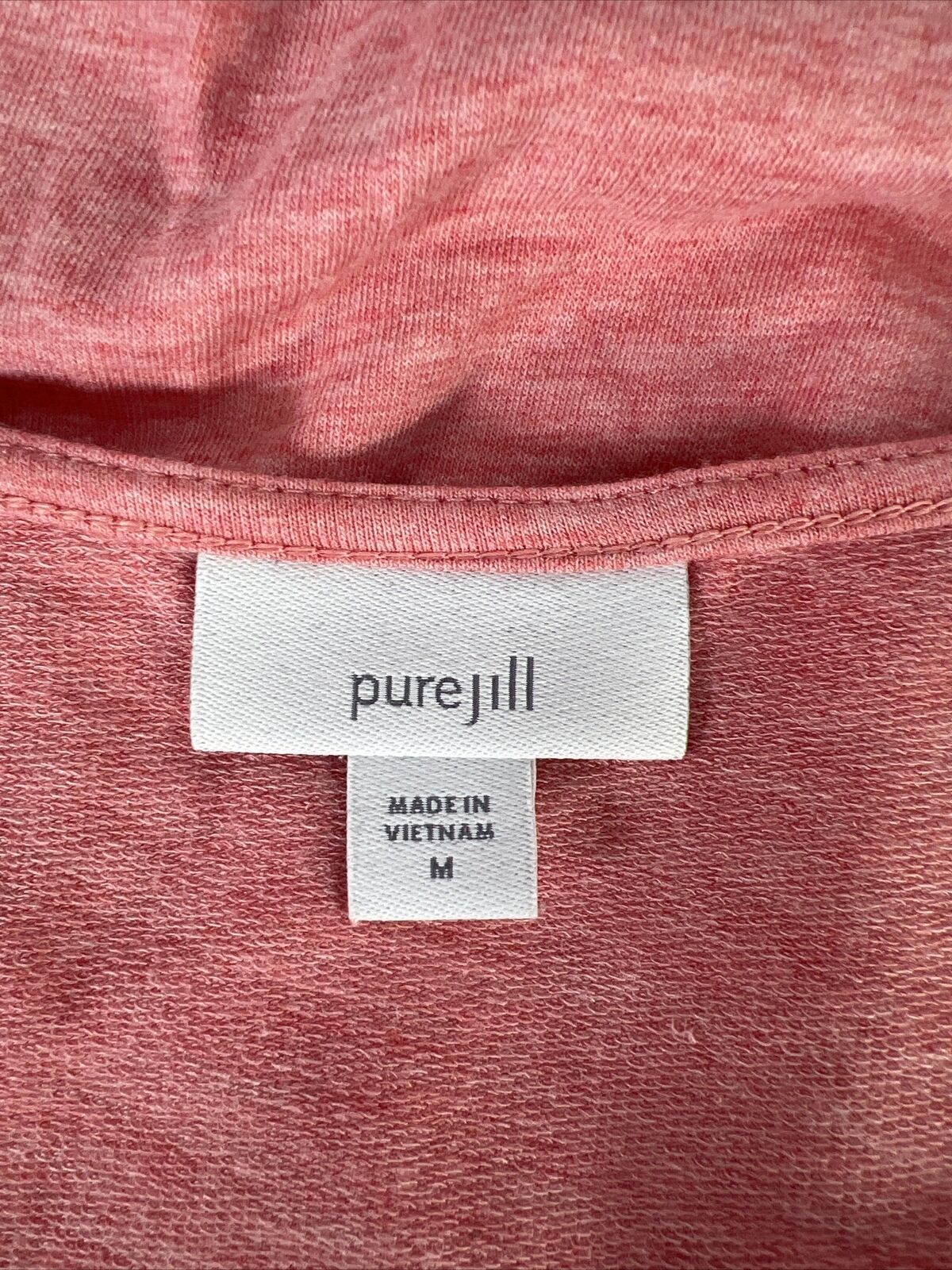 Pure Jill Women's Pink Short Sleeve V-Neck T-Shirt - M