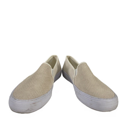 Keds Women's Cream Ivory Suede Double Decker Perorated Sneakers - 9.5