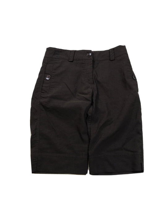 Lija Women's Brown Stretch Bermuda Shorts w/ Pockets - 4