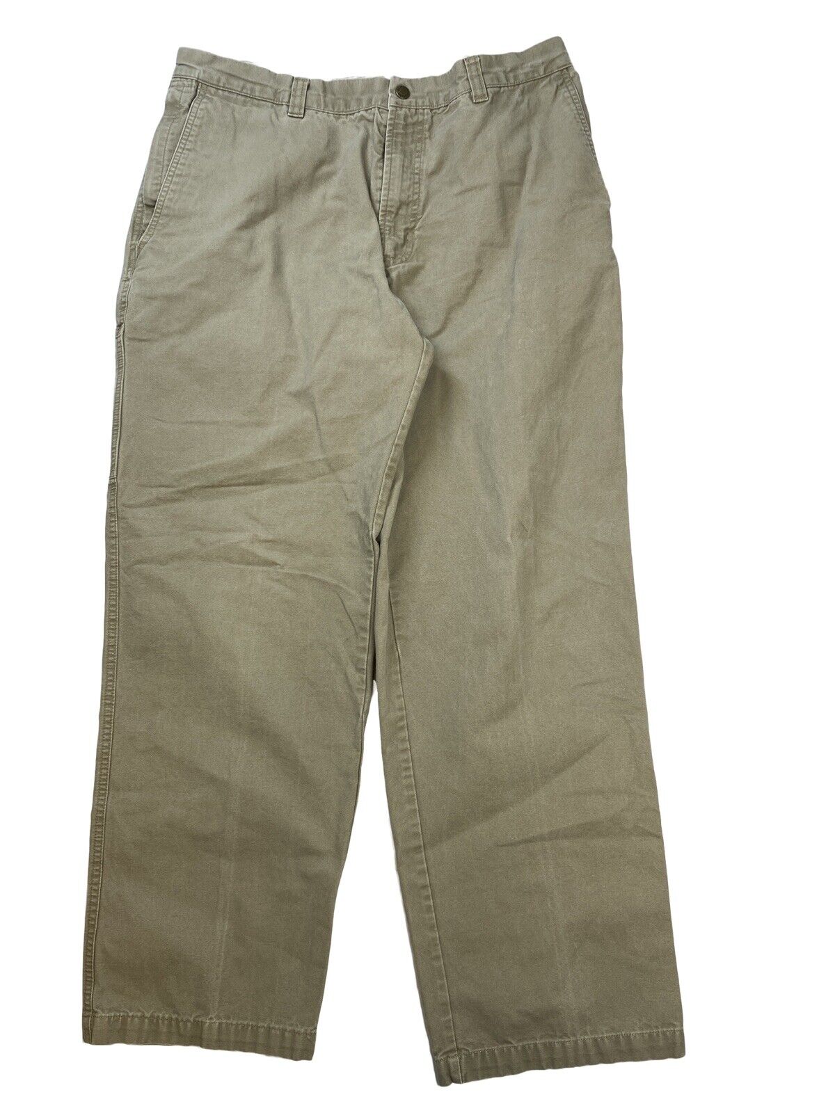 Columbia Pantalones casuales de pierna recta de algodón beige para hombre - 36x32