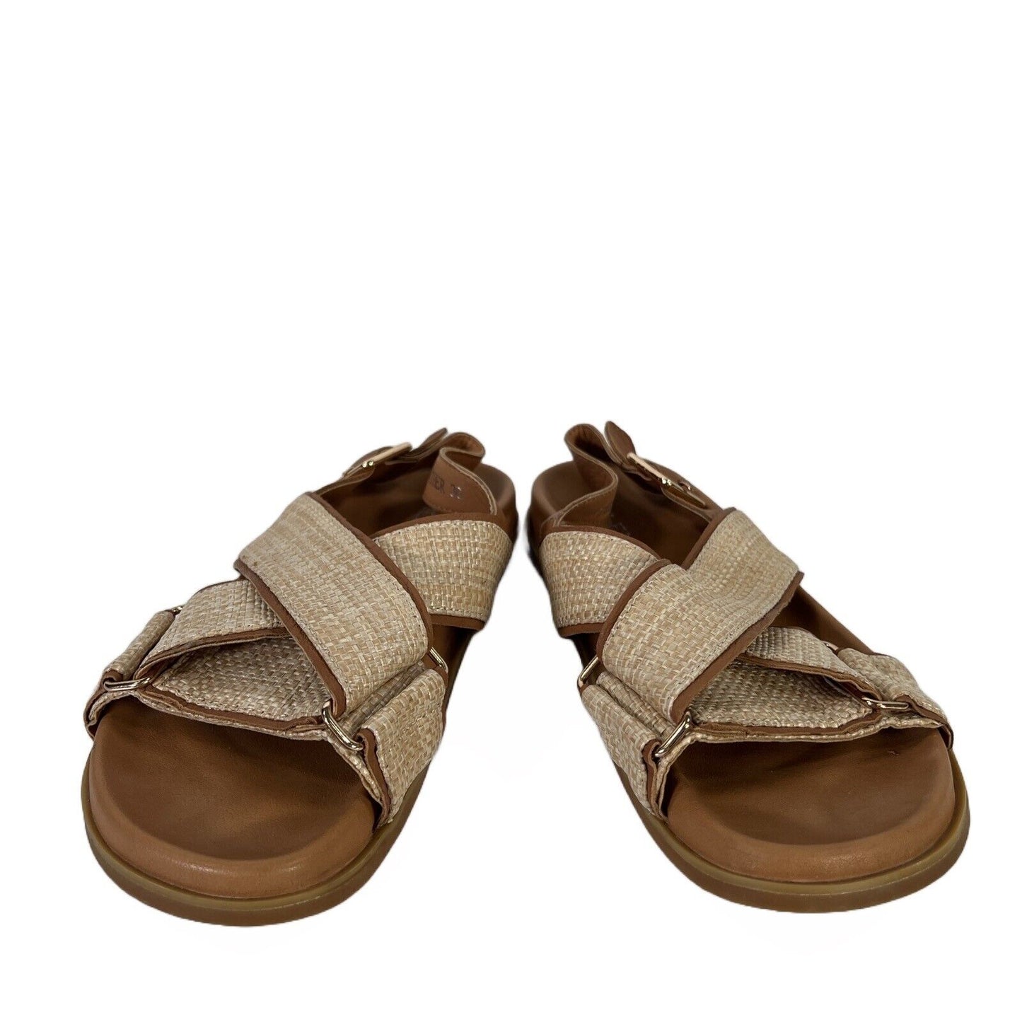 Silent D Women's Brown Leather Hawther Strappy Sandals - 36/ US 5.5