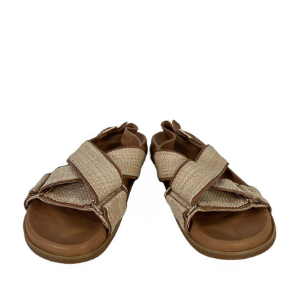 Silent D Women's Brown Leather Hawther Strappy Sandals - 36/ US 5.5